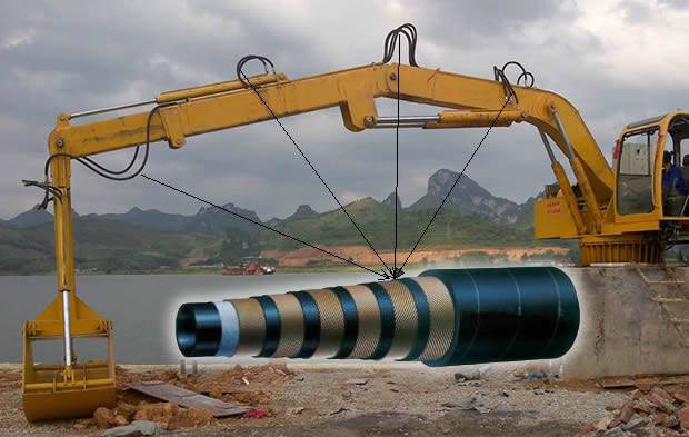 High pressure hydraulic hose is widely applied by various hydraulic machines